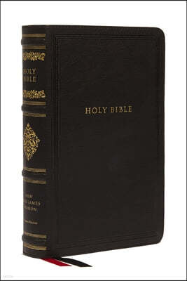 NKJV Large Print Reference Bible, Black Leathersoft, Red Letter, Comfort Print (Sovereign Collection): Holy Bible, New King James Version