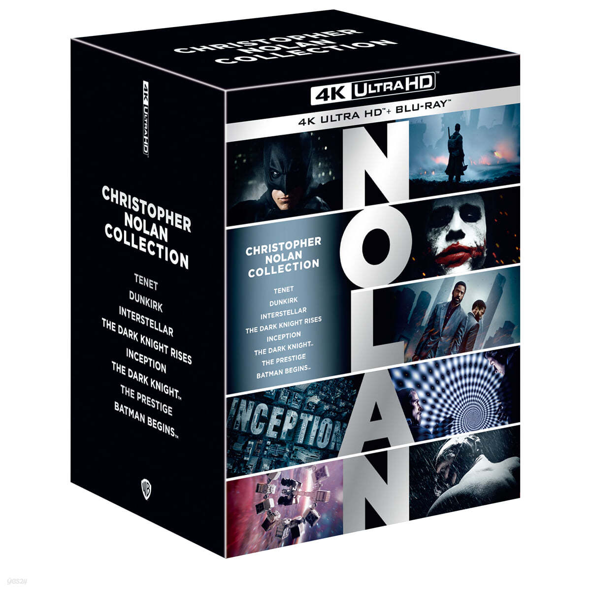 [미개봉] 크리스토퍼 놀란 8무비 컬렉션 (24 Disc, BD + 4K UHD 슬립케이스 아웃박스) : 블루레이 