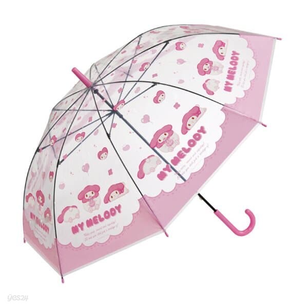 [산리오] 마이멜로디 파스텔 투명 우산 60cm