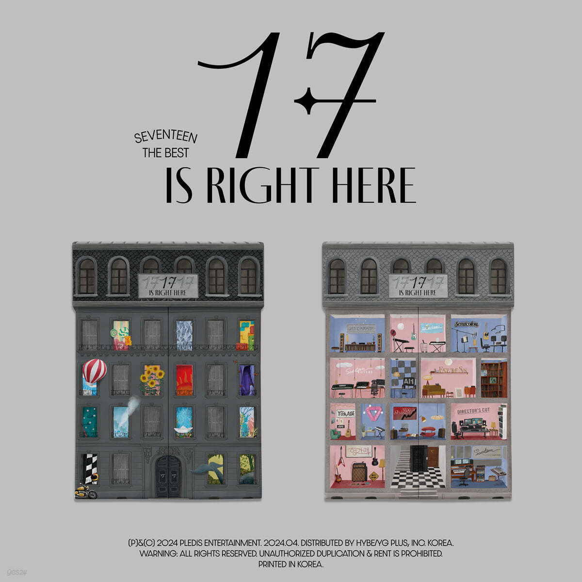 세븐틴 (SEVENTEEN) - SEVENTEEN BEST ALBUM &#39;17 IS RIGHT HERE&#39; [2종 중 1종 랜덤발송]
