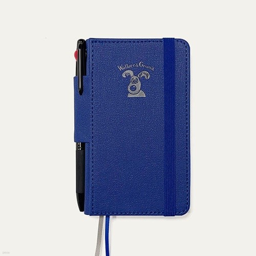 월레스앤그로밋 펜루프(고리) 밴딩양장수첩/노트 클래식 S-Mini (Pocket)_블루 1개