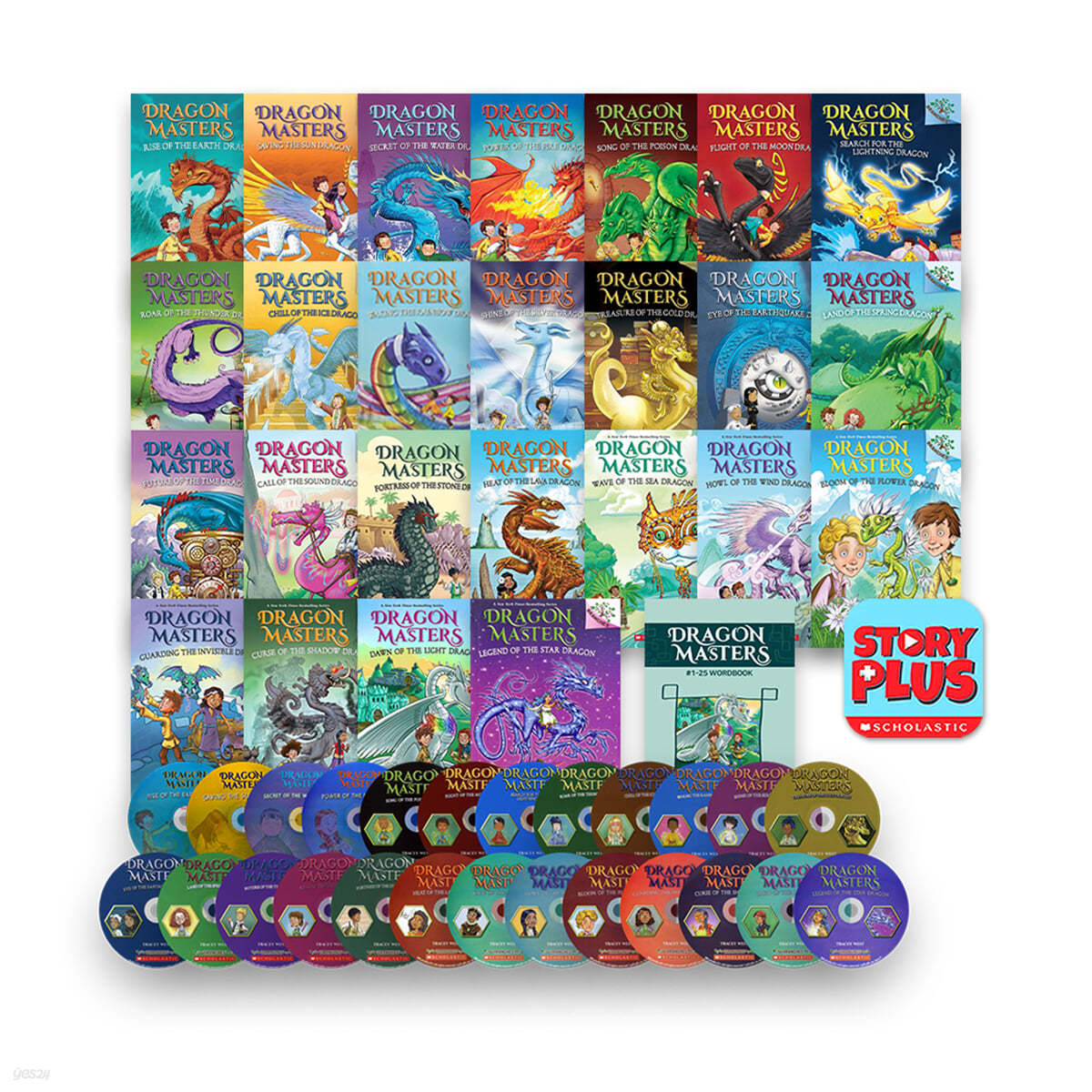 드래곤 마스터즈 원서 25종 세트 Dragon Masters #1-25 (with MP3 CD & Storyplus)+Wordbook Set