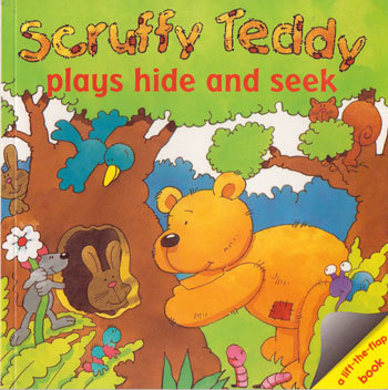 Scruffy Teddy plays hide and seek