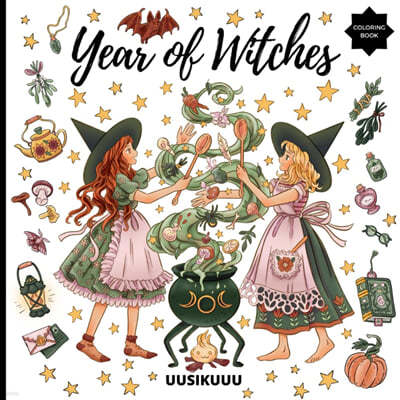 Year of Witches: Witch Coloring Book for Adults