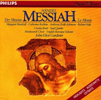 Handel : 메시아 하일라이트 (Messiah Highlights) - 가디너 (John Eliot Gardiner)