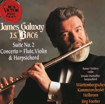 제임스 골웨이 - James Galway - Bach Suite No. 2 Concerto For Flute, Violin, & Harpsichord [독일발매]