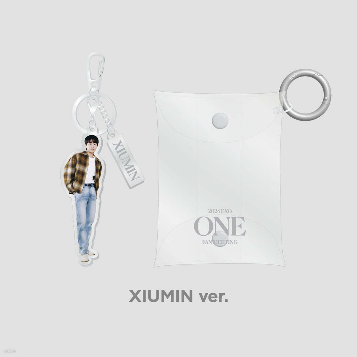 [2024 EXO FAN-MEETING &quot;ONE&quot;] PVC POUCH+ACRYLIC KEY RING SET [시우민 ver.]