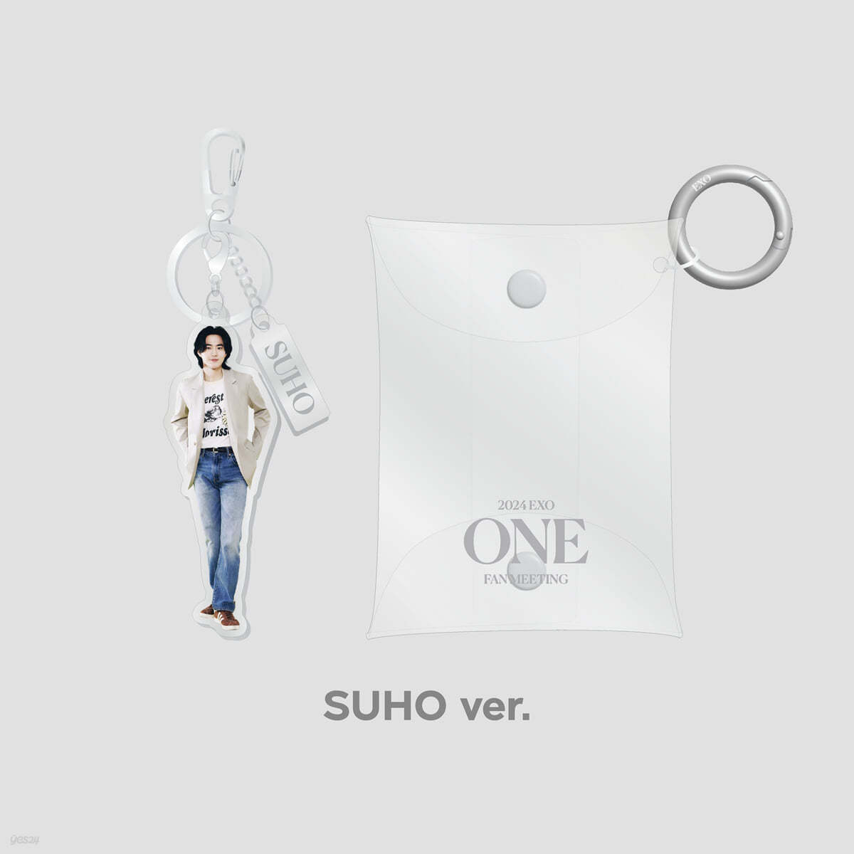 [2024 EXO FAN-MEETING "ONE"] PVC POUCH+ACRYLIC KEY RING SET [수호 ver.]