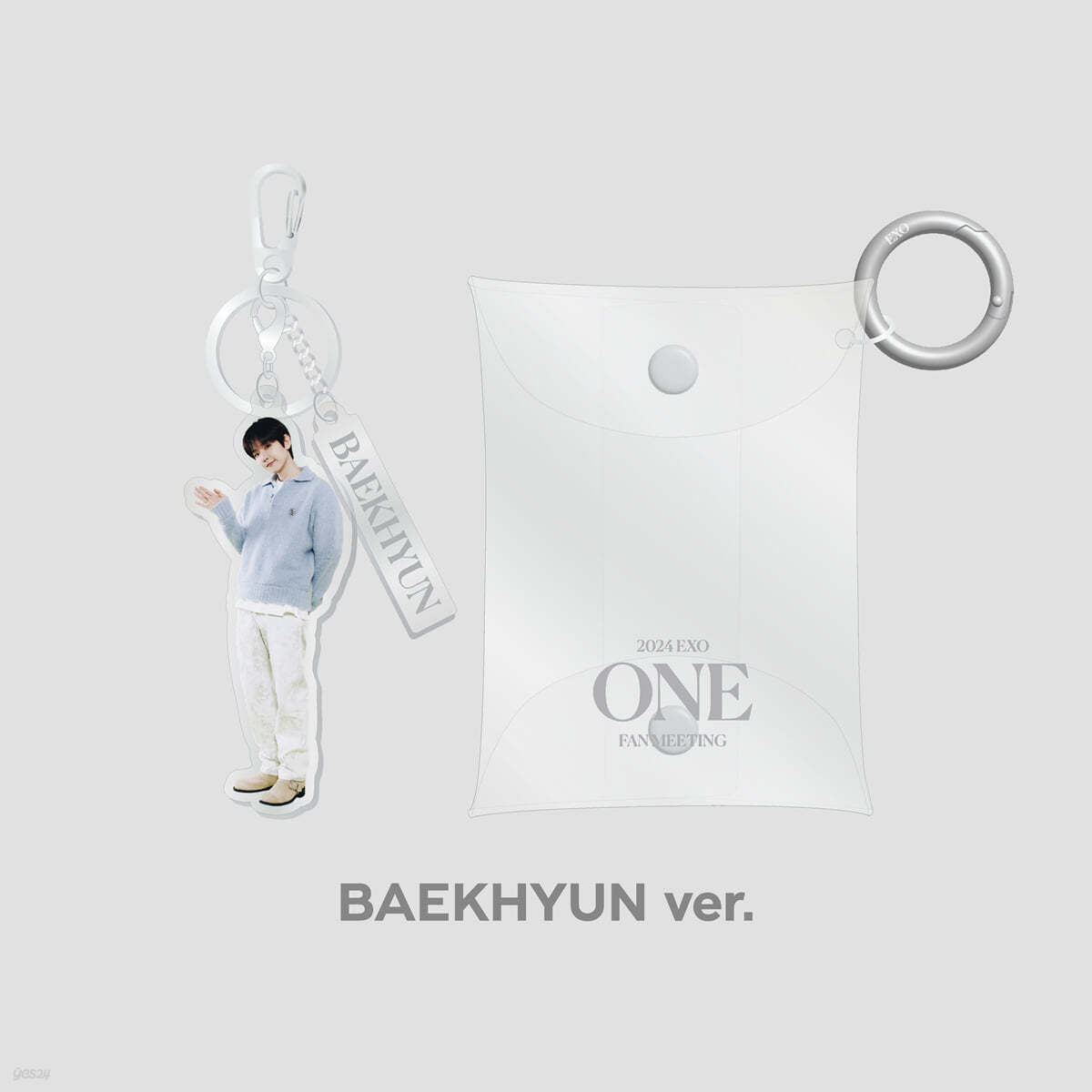 [2024 EXO FAN-MEETING "ONE"] PVC POUCH+ACRYLIC KEY RING SET [백현 ver.]