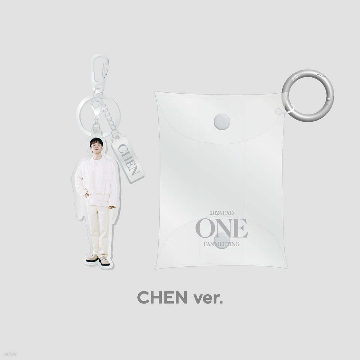 [2024 EXO FAN-MEETING "ONE"] PVC POUCH+ACRYLIC KEY RING SET [첸 ver.]