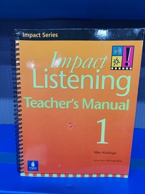 Impact Listening 1: Teacher‘s Manual [CD없음 첫장 낙서]외 깨끗