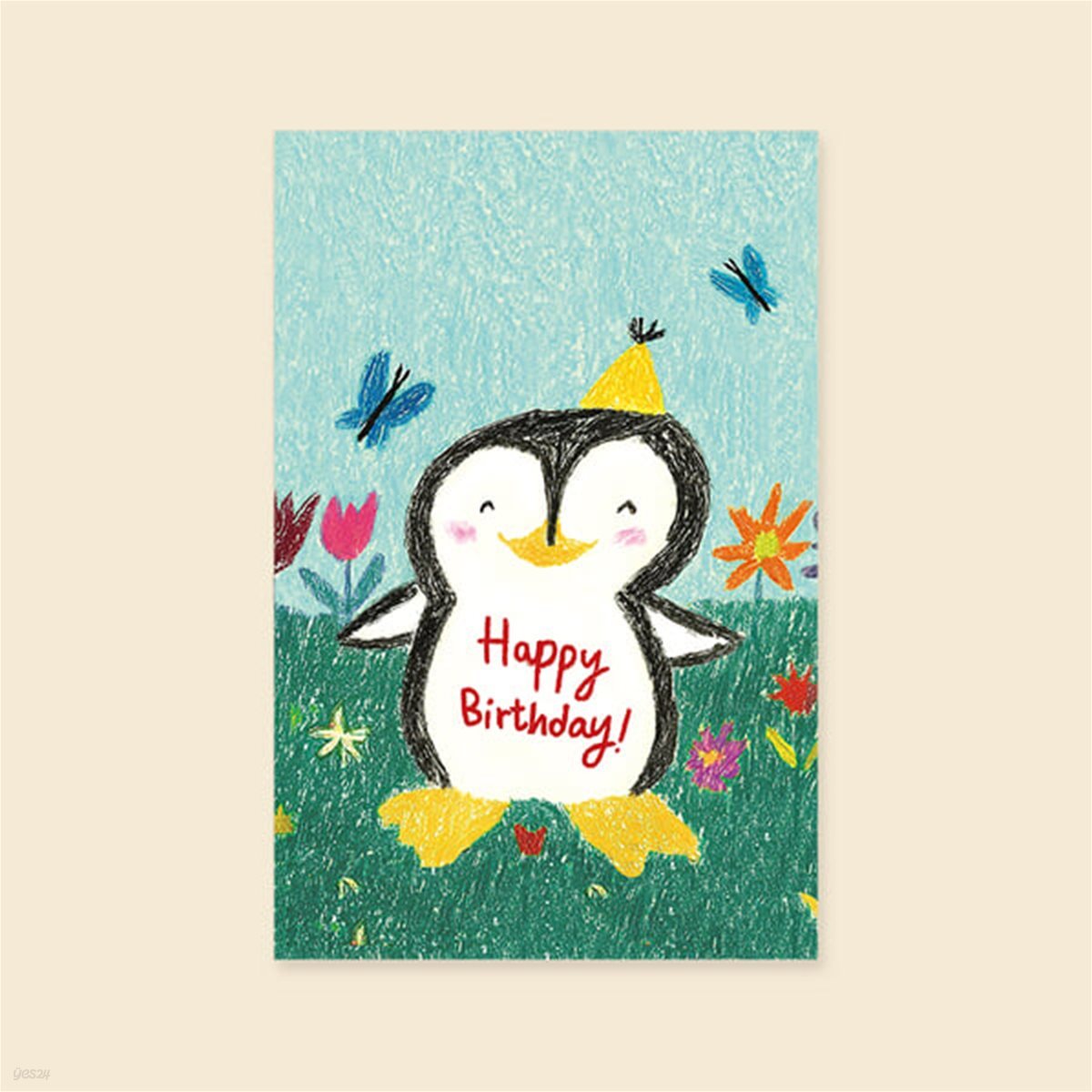 생일카드 GE2403- HAPPY BIRTHDAY 펭귄 신상 캐릭터카드