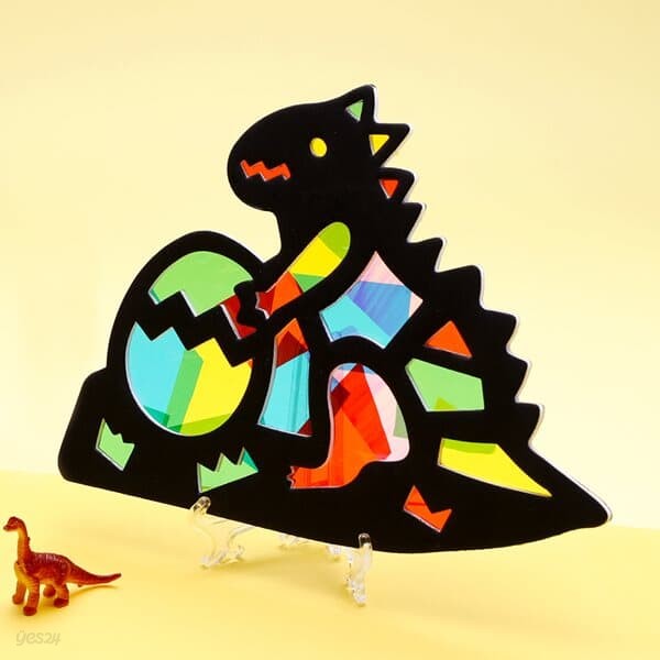 아트랄라 DIY 쥬라기 공룡 썬캐쳐 만들기 무지개 셀로판지 미술