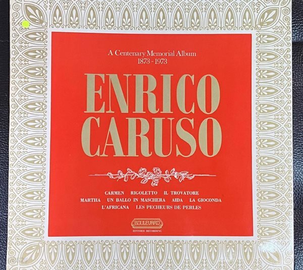 [중고샵] [LP] 카루소 - Enrico Caruso - A Centenary Memorial Album 1873-1973 ...