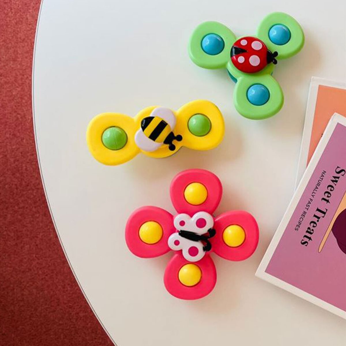 레츠토이 흡착 회전 딸랑이 장난감