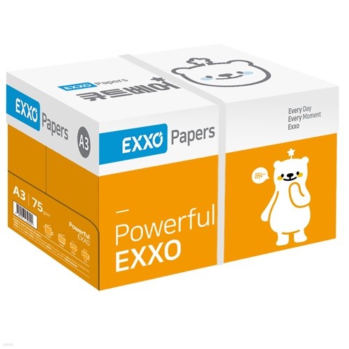 엑소 큐트베어 A3 복사용지(A3용지) 75g 2500매 1BOX