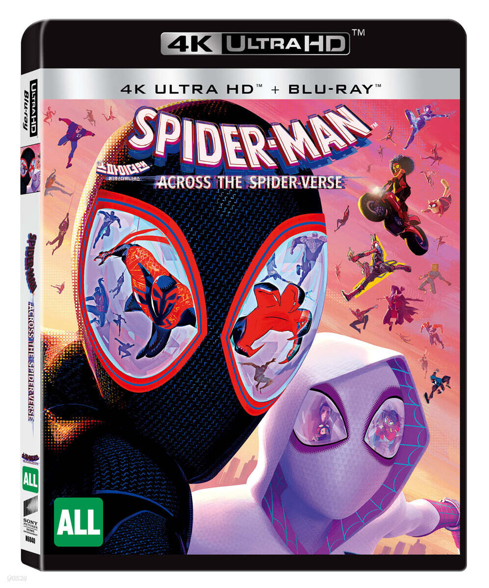 스파이더맨 : 어크로스 더 유니버스 (2Disc, 4K UHD 블루레이, 일반판)