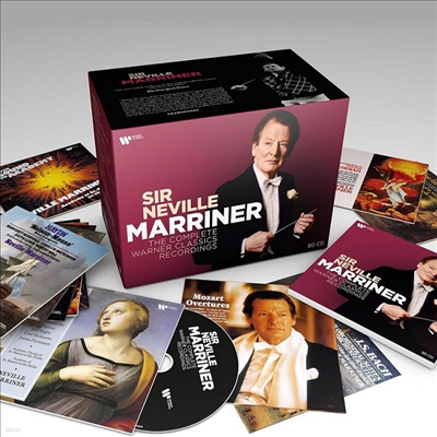 네빌 마리너 탄생 100주년 - 워너 전집 (Neville Marriner - The Complete Warner Recordings) (80CD Boxset) - Neville Marriner