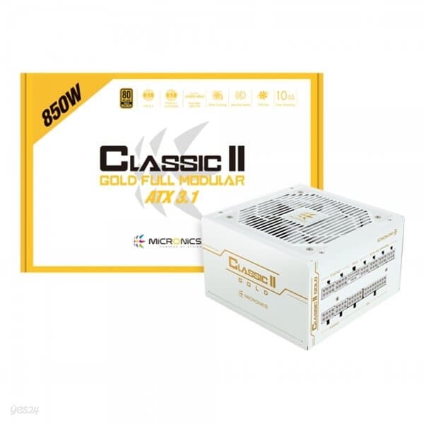 마이크로닉스 Classic II 850W GOLD 풀모듈 ATX 3.1 화이트