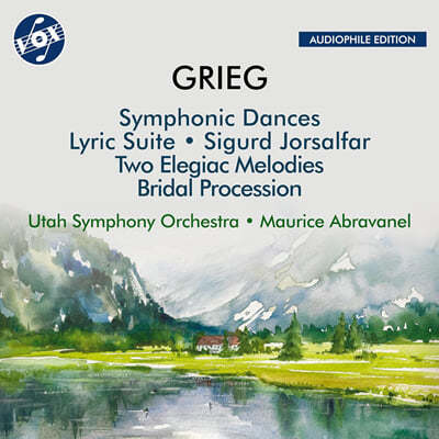 Maurice Abravanel 그리그: 교향적 무곡, 서정 모음곡, 십자군 병사 시구르, 2개의 슬픈 선율, 신부 행렬 (Grieg: Symphonic Dances; Lyric Suite; Sigurd Jorsalfar; Two Elegiac Melodies; Bridal Procession)