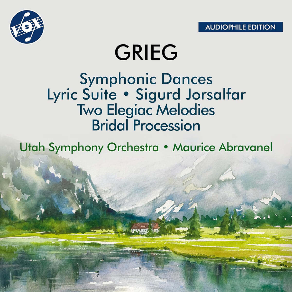 Maurice Abravanel 그리그: 교향적 무곡, 서정 모음곡, 십자군 병사 시구르, 2개의 슬픈 선율, 신부 행렬 (Grieg: Symphonic Dances, Lyric Suite)