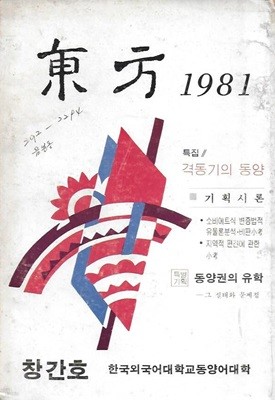 동방 창간호 (1981) : 한국외국어대학교동양어대학 