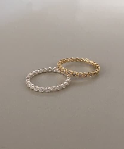 (silver925) bling ring