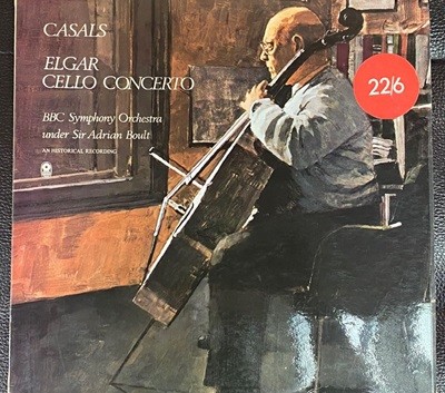 [LP] 파블로 카잘스 - Pablo Casals - Elgar Cello Concerto LP [U.K반]