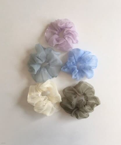 summer color scrunchie