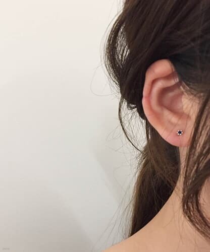 (silver925) point earring