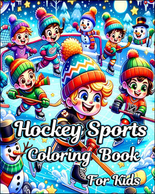 Hockey Sports Coloring Book for Kids