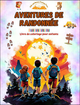 Blurb Aventures de randonnee - Livre de coloriage pour enfants - Dessins amusants et creatifs d'excursions originales