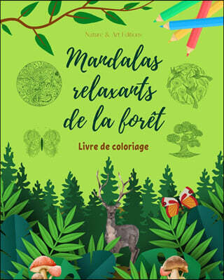 Blurb Mandalas relaxants de la foret | Livre de coloriage pour les amoureux de la nature | Art creatif et anti-stress