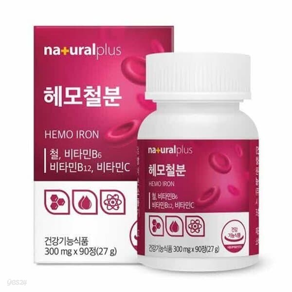 내츄럴플러스 헤모철분 300mg x 90정