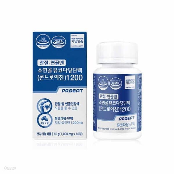 관절연골엔 소연골 뮤코다당단백 콘드로이친 1200 1,000mg x 60정