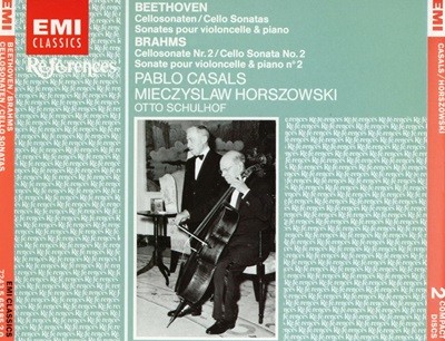 카잘스,호르소프스키,슐호프 -Beethoven,Brahms Cellosonaten Cello Sonatas 2Cds [홀랜드발매]홀랜드발매]