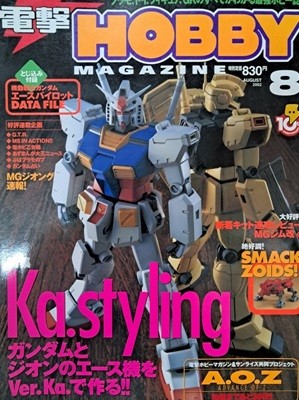 Hobby JAPAN.MAGAZINE 2002년.8월호..부록없음