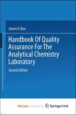 Handbook of Quality Assurance for the Analytical Chemistry Laboratory