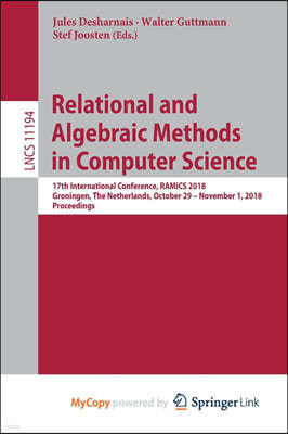 Relational and Algebraic Methods in Computer Science