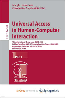 Universal Access in Human-Computer Interaction