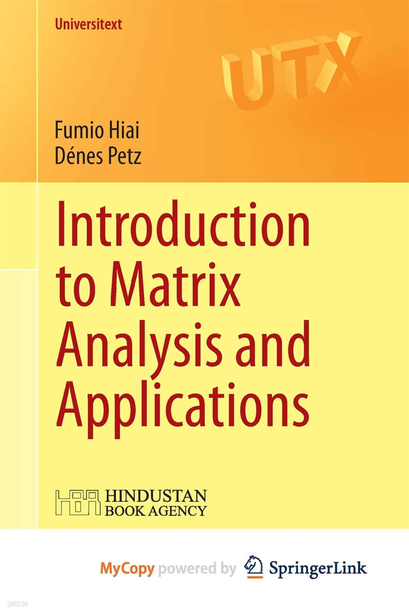 Introduction to Matrix Analysis and Applications