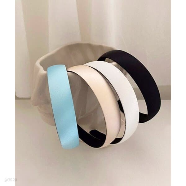 thick satin hair band