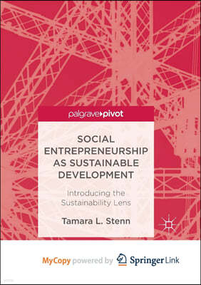 Social Entrepreneurship as Sustainable Development