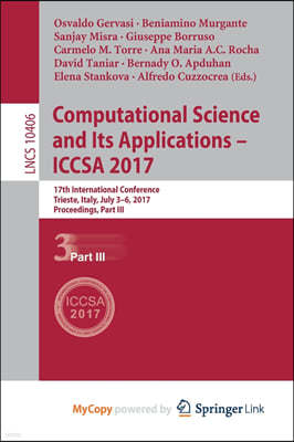 Computational Science and Its Applications - ICCSA 2017