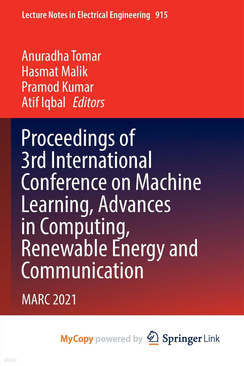 Proceedings of 3rd International Conference on Machine Learning ...
