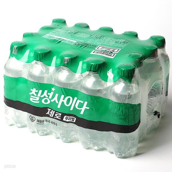 [롯데칠성음료]칠성사이다 제로 무라벨 300ml x 20pet