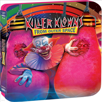 Killer Klowns From Outer Space (Limited Edition) (ܰ ߿) (1988)(Steelbook)(ѱ۹ڸ)(4K Ultra HD + Blu-ray)