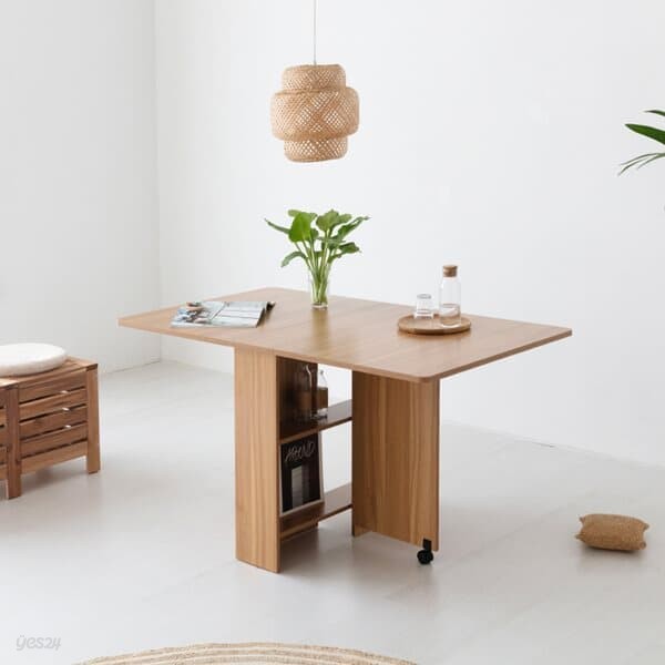 접이식 테이블 식탁 사이드테이블 수납선반 공간활용 책상