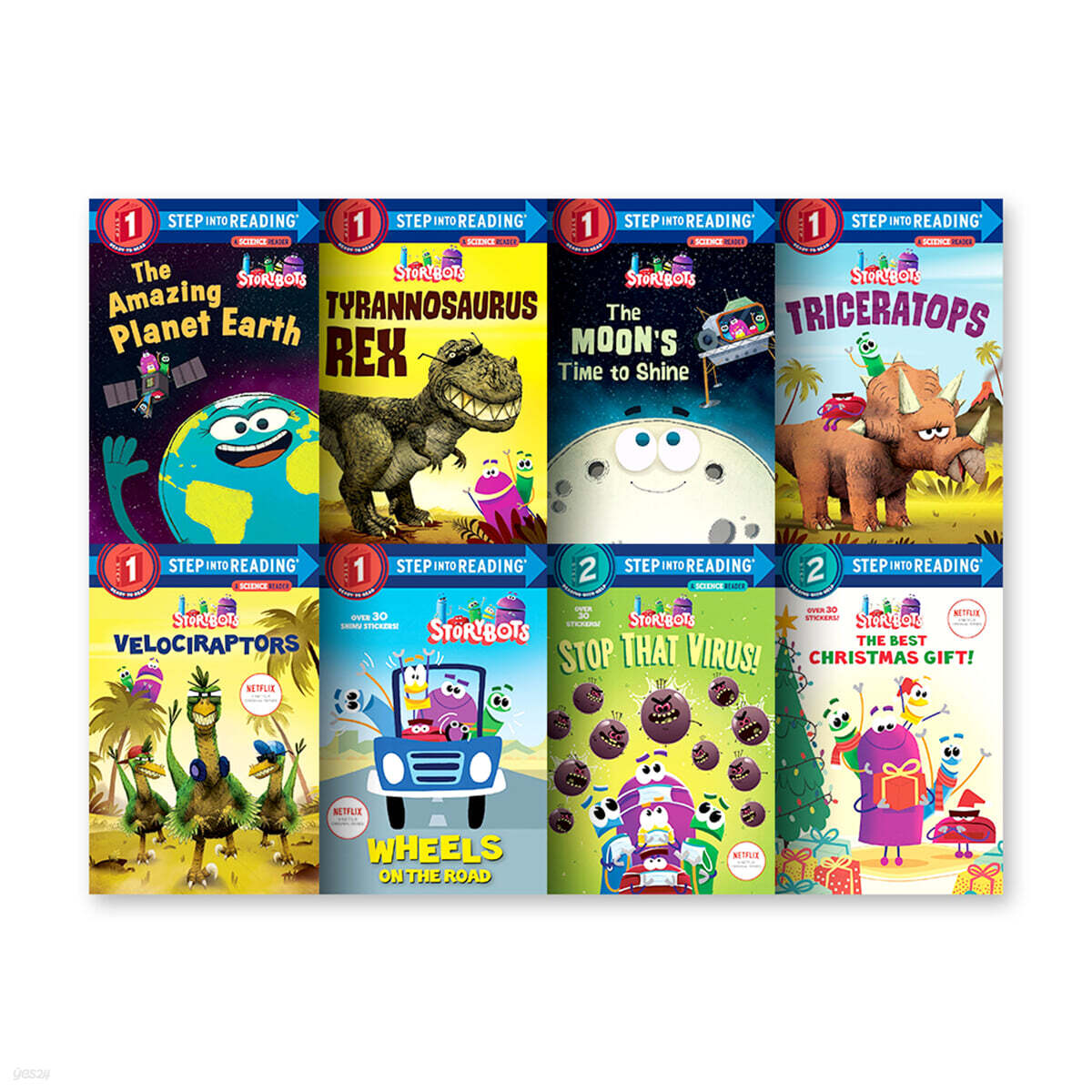 Step into Reading(Step1,2): Storybots 8종 세트
