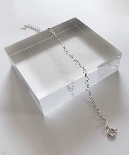 (silver925) heart bracelet